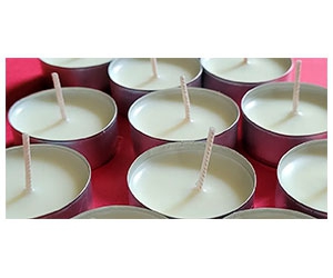 Get 8 Free Candle Tea Light Samples from CJ's Candle Company