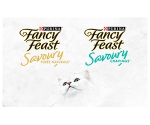 Free Fancy Feast Savoury Puree Naturals Cat Treats without Artificial Flavors, Colors, or Preservatives