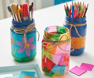 Free Decoupage Mason Jar Craft Kit at Michaels