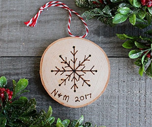 Get a Free Woodburned Snowflake at Michaels on January 22nd