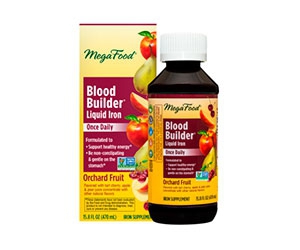 Free Bottle of MegaFood Blood Builder Liquid Iron