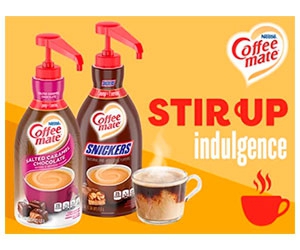 Indulge in Delicious Coffee with a Free Coffee Mate Flavored Liquid Creamer 
title