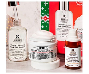 Free Facial Cream, Vitamin C Eye Serum, and Dark Spot Serum from Kiehl's - Nourish and Protect Your Skin in the Cold Season!
