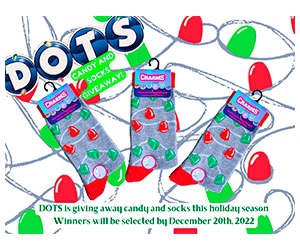Win Free Festive Holiday Socks from Dots