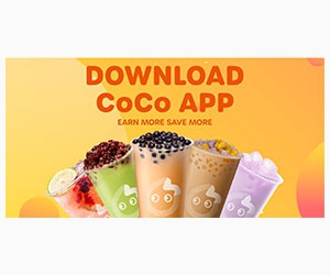 Free Bubble Tea + Cashback from CoCo Bubble Tea - Download the App!