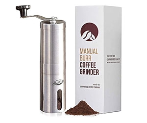 Get a Professional-Grade Manual Burr Coffee Grinder for Free