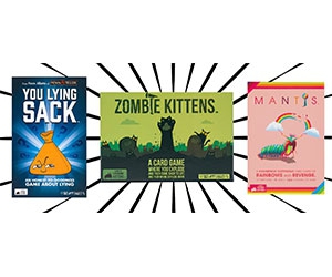 Exploding Kittens Game: Free You Lying Sack, Mantis, and Zombie Kittens Game