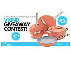 Win the Ultimate 12-Piece Caraway Nonstick Ceramic Cookware Set from VKind