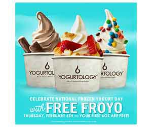 Free Yogurt at Yogurtology