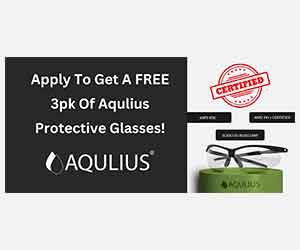 Get a Free 3pk of Aqulius Safety Glasses for a Limited Time!