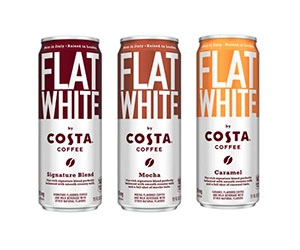 Claim Your FREE Can of Flat White Ready to Drink Iced Coffee from Costa Coffee