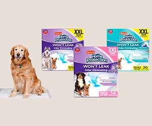 Free Odor Eliminating Dog Pads from Hartz