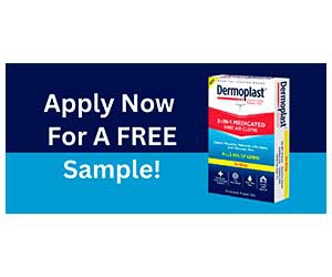 Free Dermoplast 3-in-1 Medicated First Aid Cloths