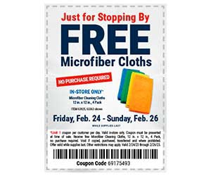Get Free GRANT’S Microfiber Cleaning Cloths!
