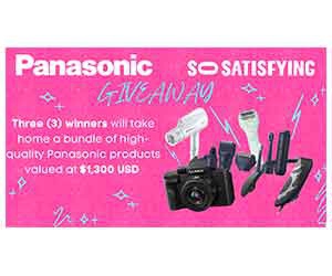 Win High-Quality Panasonic Products Valued at $1,300 USD in the Panasonic x SoSatisfying Ultimate SXSW Giveaway