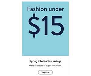 Clothing and Accessories Under $15 at Walmart