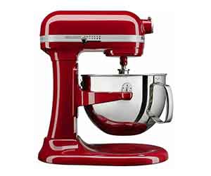 Shop the Restored KitchenAid Professional 600 Stand Mixer 6 Quart 10-Speed Empire Red at Walmart for Only $229.99