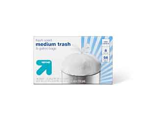 Medium Trash Bags Fresh Scent 8 Gallon - 56ct - up & up™ at Target Only $5.69