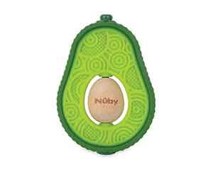 Become a Product Tester and Get a Free Avocado Wood + Silicone Teether or Elephant Teething Mitten from Nuby USA