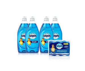 Free 4-Pack of Dawn Ultra Liquid Dish Soap & Sponge Set with Cash Back for New TCB Members