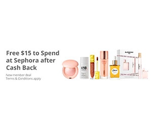 Get $15 Cashback for Sephora Shopping - Exclusive Offer for New TopCashback Members