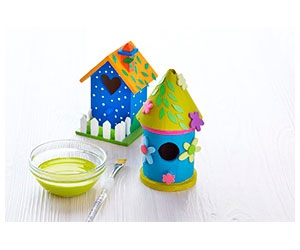 Free Painted Birdhouse Craft Kit