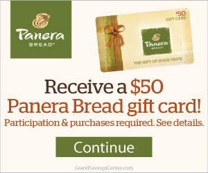 Get a Free $50 Panera Bread Gift Card