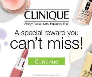 Claim your Free $100 Clinique Gift Card