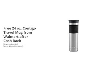Get a Free 24 oz. Contigo Travel Mug with TopCashback (New Members Exclusive!)