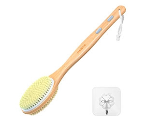 Bamboo Shower Body Exfoliating Brush for Smooth and Glowing Skin