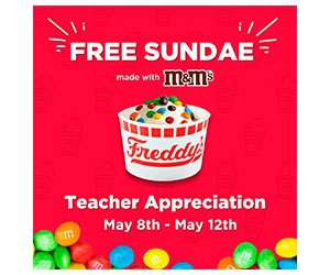 Free Mini Sundae with M&Ms