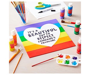 Free Pride Month Painting Craft Kit at Michael's