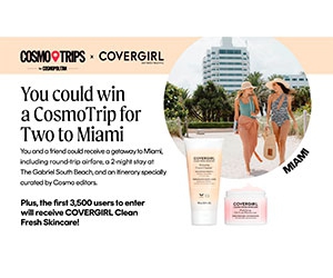 Win a Trip to Miami with Free Covergirl Clean Fresh Skincare Moisturizer Giveaway