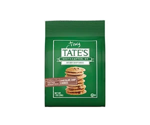 One (1) Tiny Tate's Chocolate Chip Cookies for Free