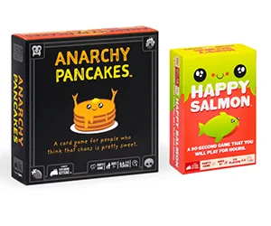 Host a Free Anarchy Pancakes and Happy Salmon Game Night with Friends and Family