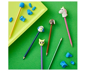 Create Adorable Animal Friend Pencil Toppers with the Free Craft Kit at Michaels