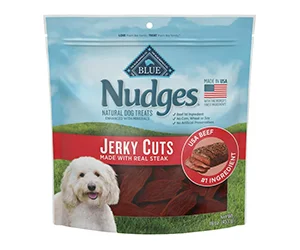 Save on Blue Buffalo Nudges Jerky Cuts Natural Dog Treats - Only $12.48 at Walmart! (Regularly $14.48)