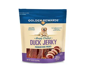 Delight Your Pup with Golden Rewards Duck Flavor Premium Jerky Dry Training Treats at Walmart, Only $9.97 (reg $13.12)