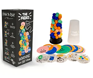 Fuzzies Family Party Game: Create Impossible Towers with Fuzzy Balls!