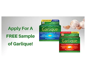 Get a Free Garlique Healthy Blood Pressure or Cholesterol Formula Supplement