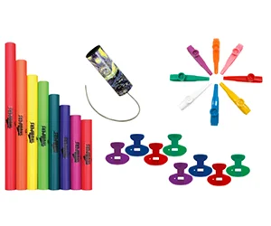 Trophy Music Co: Get a Free Party Pack with Thumpers, Thunder Tube, Kazoos, and Noseflutes!