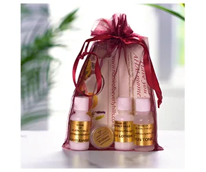 Get a Free Nonie of Beverly Hills AHA! Sample Kit - Skin Cleanser, Tonic, Moisturizer, & Body Lotion