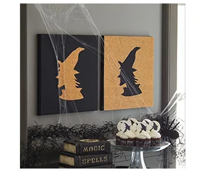 Celebrate Halloween with a Free Witch Silhouette Painting Craft Kit at Michaels on October 22nd