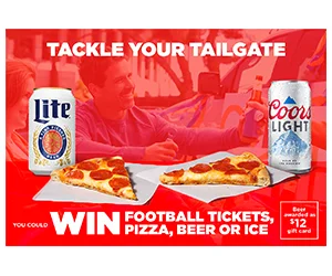 Win Football Tickets, Pizza, and Beer from Coors