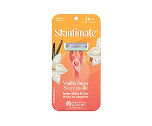 Get Skintimate Vanilla Sugar Exfoliating 4-Blade Disposable Razors for only $9.79 at CVS