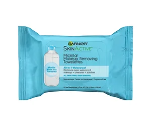 Garnier SkinActive Micellar Waterproof Makeup Removing Towelettes - 50% Off at CVS!
