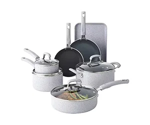 Cooks Spatter 11-piece Non-Stick Cookware Set at JCPenney - Save 64% Off!