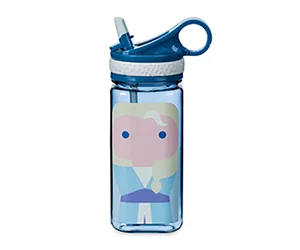 Save 50% on the 16oz Elsa Unified Characters Water Bottle with Built-in Straw from Frozen - Disney at Target!