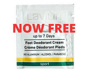 Get Rid of Foot Odour Fast with Free Foot Deodorant Cream from Lavilin