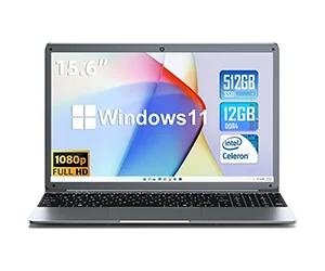 SGIN 15.6-inch Laptop 12GB DDR4 512GB SSD Windows 11 Computer at Walmart - Only $359.99 (reg $1,333.99)